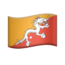 flag: Bhutan appearance on Apple