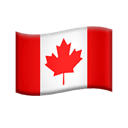 flag: Canada appearance on Apple