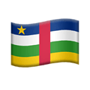 flag: Central African Republic appearance on Apple