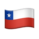 flag: Chile appearance on Apple