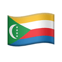flag: Comoros appearance on Apple