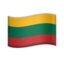 flag: Lithuania appearance on Apple