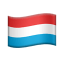 flag: Luxembourg appearance on Apple