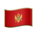 flag: Montenegro appearance on Apple