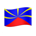 flag: Réunion appearance on Apple