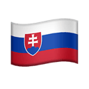 flag: Slovakia appearance on Apple