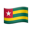 flag: Togo appearance on Apple