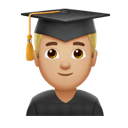 man student: medium-light skin tone appearance on Apple