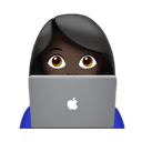 女程序员: 较深肤色 在 Apple 平台的外观