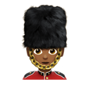guard: medium-dark skin tone appearance on Apple