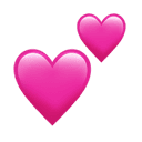 two hearts appearance on Apple