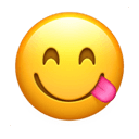 face savoring food appearance on Apple