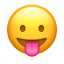face with tongue appearance on Apple