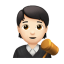 judge: light skin tone appearance on Apple