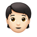 大人:白皮膚 在 Apple 平台的外觀