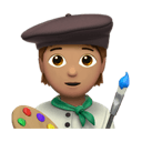 artist: medium skin tone appearance on Apple
