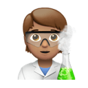 scientist: medium skin tone appearance on Apple