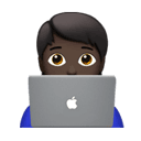 程序员: 较深肤色 在 Apple 平台的外观