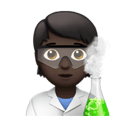 scientist: dark skin tone appearance on Apple