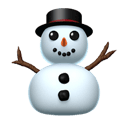 snowman without snow appearance on Apple