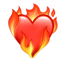 heart on fire appearance on Apple