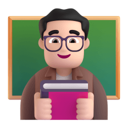 man teacher: light skin tone appearance on Microsoft