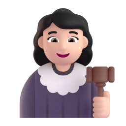 woman judge: light skin tone appearance on Microsoft