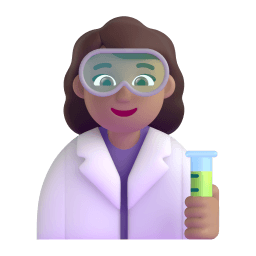 woman scientist: medium skin tone appearance on Microsoft