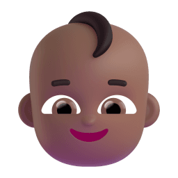 baby: medium-dark skin tone appearance on Microsoft