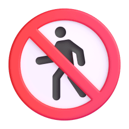 no pedestrians appearance on Microsoft