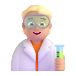 scientist: medium-light skin tone appearance on Microsoft