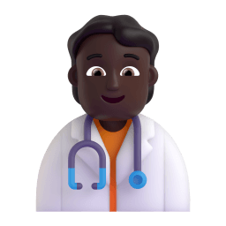health worker: dark skin tone appearance on Microsoft
