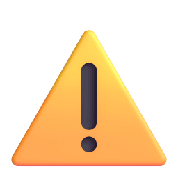 warning appearance on Microsoft
