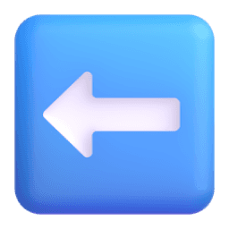 left arrow appearance on Microsoft
