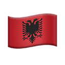flag: Albania appearance on Apple