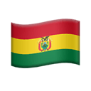 flag: Bolivia appearance on Apple