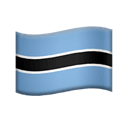 flag: Botswana appearance on Apple