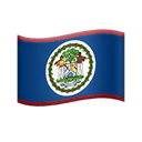 flag: Belize appearance on Apple