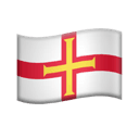 flag: Guernsey appearance on Apple