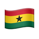 flag: Ghana appearance on Apple