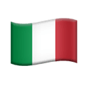flag: Italy appearance on Apple