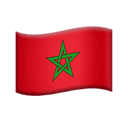 flag: Morocco appearance on Apple