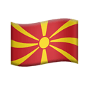 flag: North Macedonia appearance on Apple