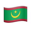 flag: Mauritania appearance on Apple