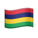 flag: Mauritius appearance on Apple