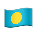 flag: Palau appearance on Apple