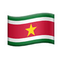 flag: Suriname appearance on Apple