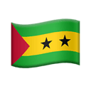 flag: São Tomé & PrÃncipe appearance on Apple