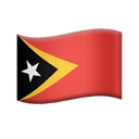 bayrak: Timor-Leste ifadesinin Apple platformundaki görünümü