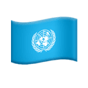 flag: United Nations appearance on Apple